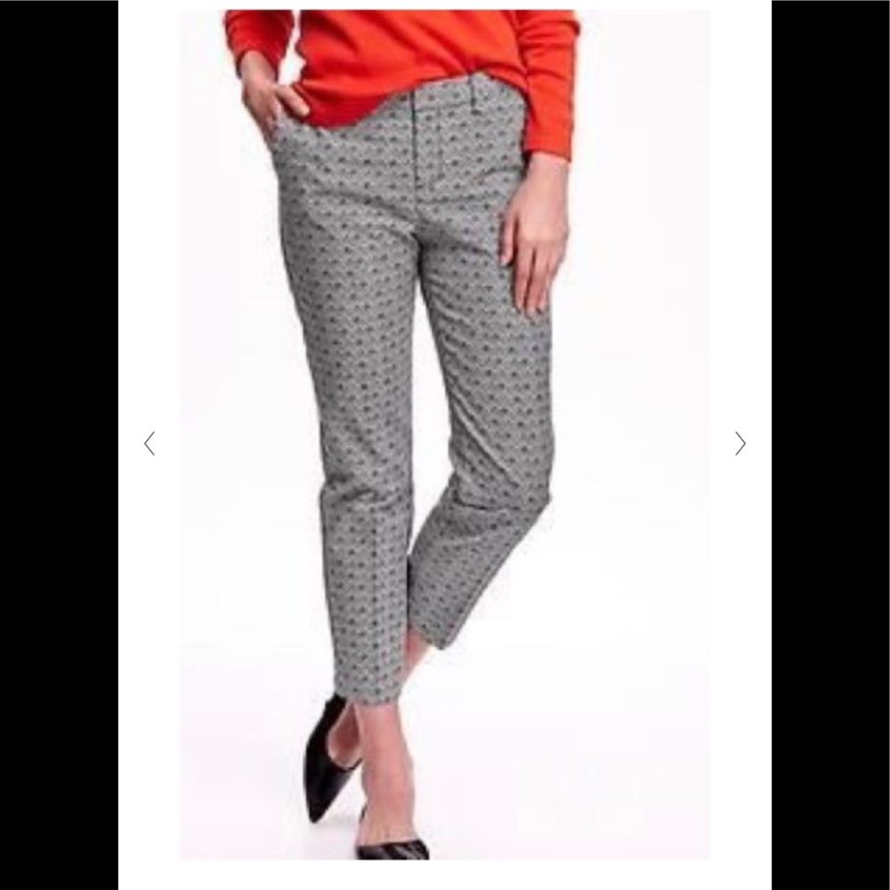 Black/White Print Old Navy Harper Pants